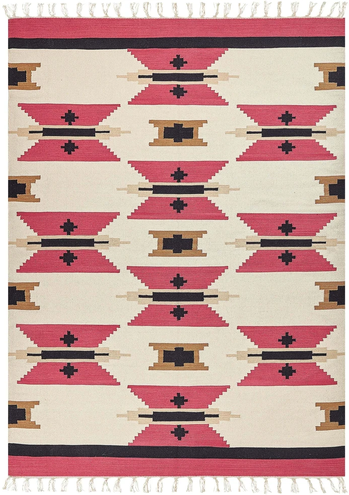 Beliani Kiliminis kilimas GARNI spalvotas 160 x 230 cm medvilninis
