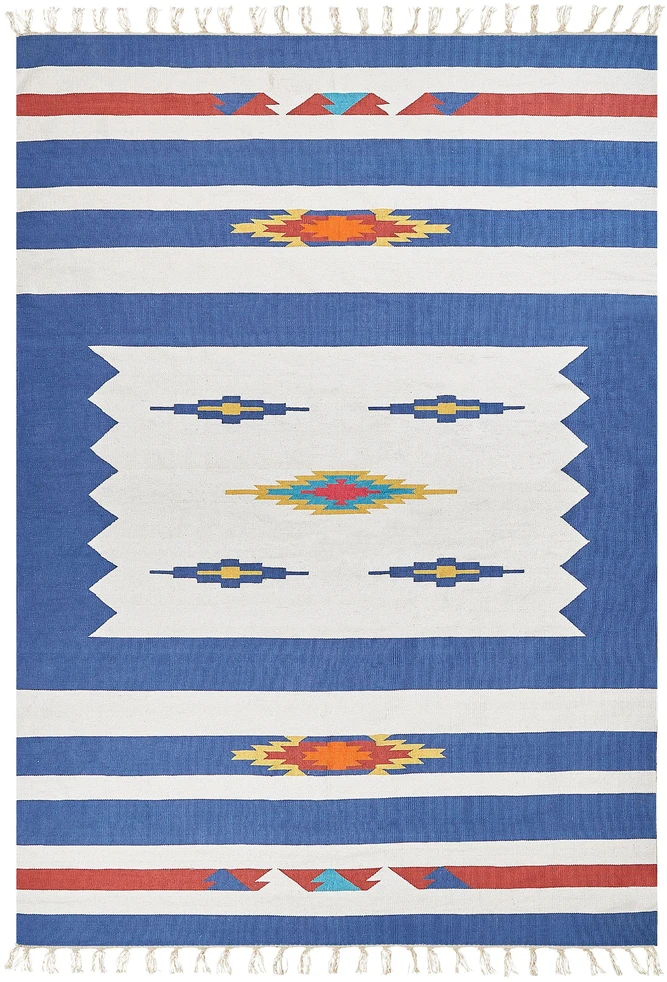Beliani Kiliminis kilimas VARSER spalvotas 200 x 300 cm medvilninis