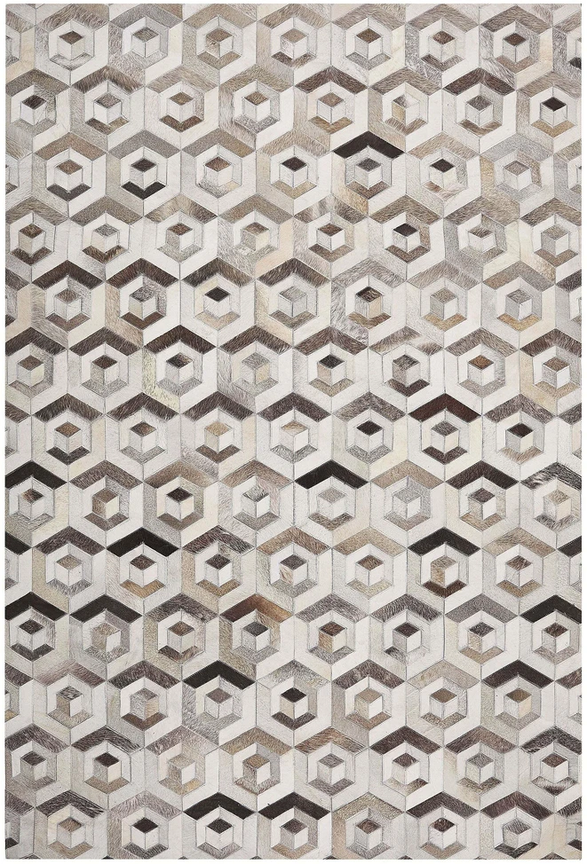 Beliani Kiliminis TAVAK smėlio spalvos 140 x 200 cm natūrali oda