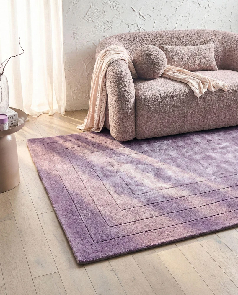 Beliani Kiliminiss AMADO Violetinis 160 x 230 cm Viskozė