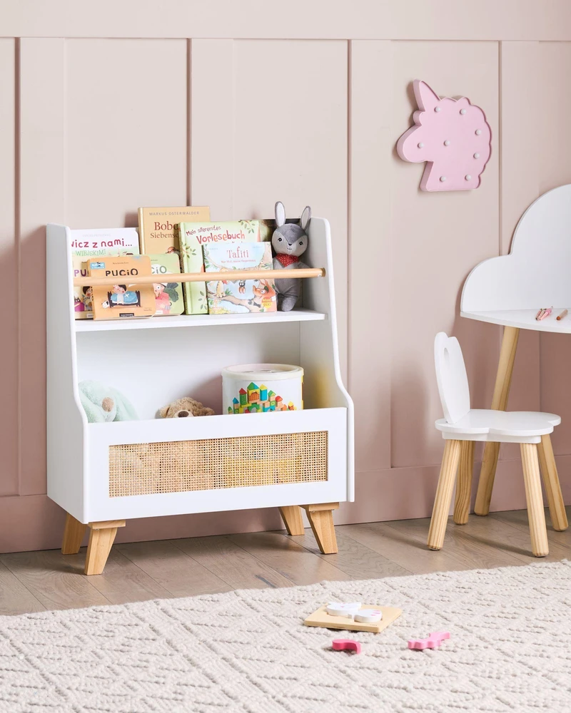 Beliani Knygų lentyna 2 lentynų JACKIT 72 cm balta