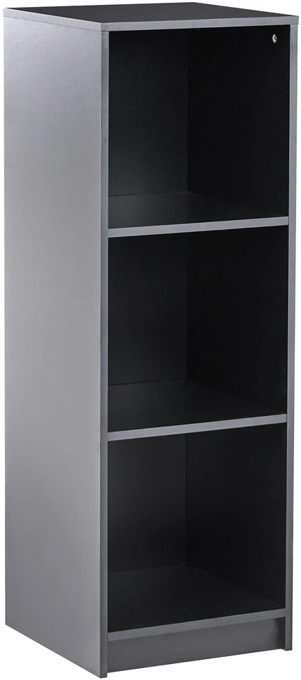 Beliani Knygų lentyna 3 lentynų ZEHNA 117 cm juoda