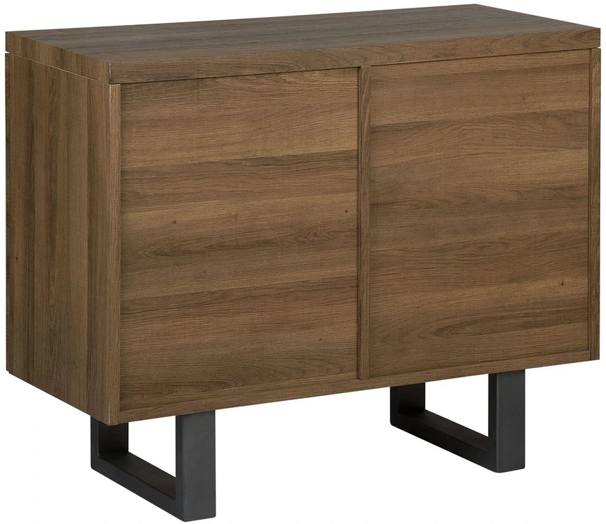 Beliani Komoda TIMBER tamsiai ruda