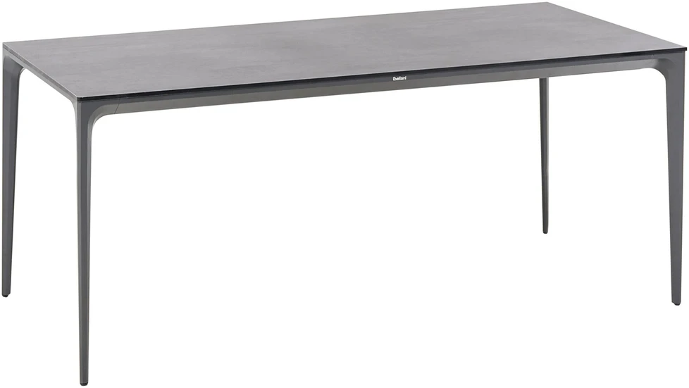 Beliani Konferencinis stalas SOVARETO 90 cm 180 cm tamsiai pilkas
