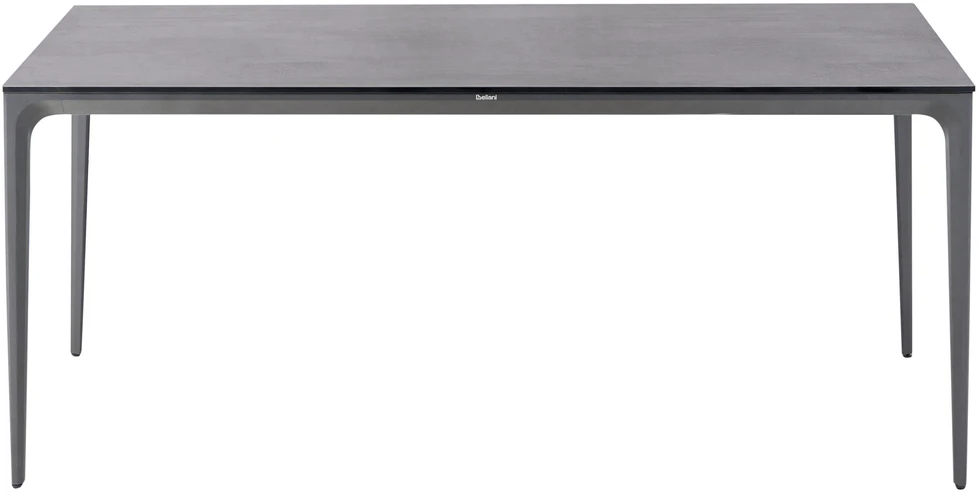 Beliani Konferencinis stalas SOVARETO 90 cm 180 cm tamsiai pilkas
