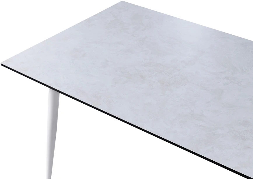 Beliani Konferencinis stalas TOLENTINO 90 cm 180 cm, travertino efektas