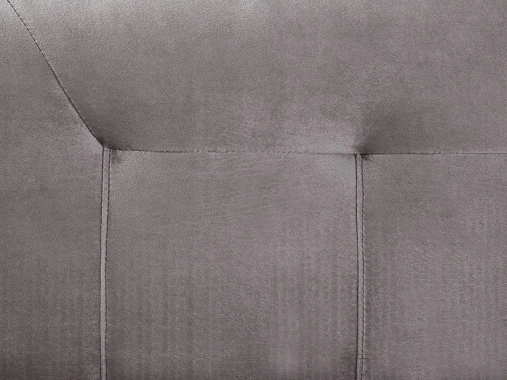 Beliani Kontinentinė lova MARQUISE iš veliūro 160 x 200 cm, pilka