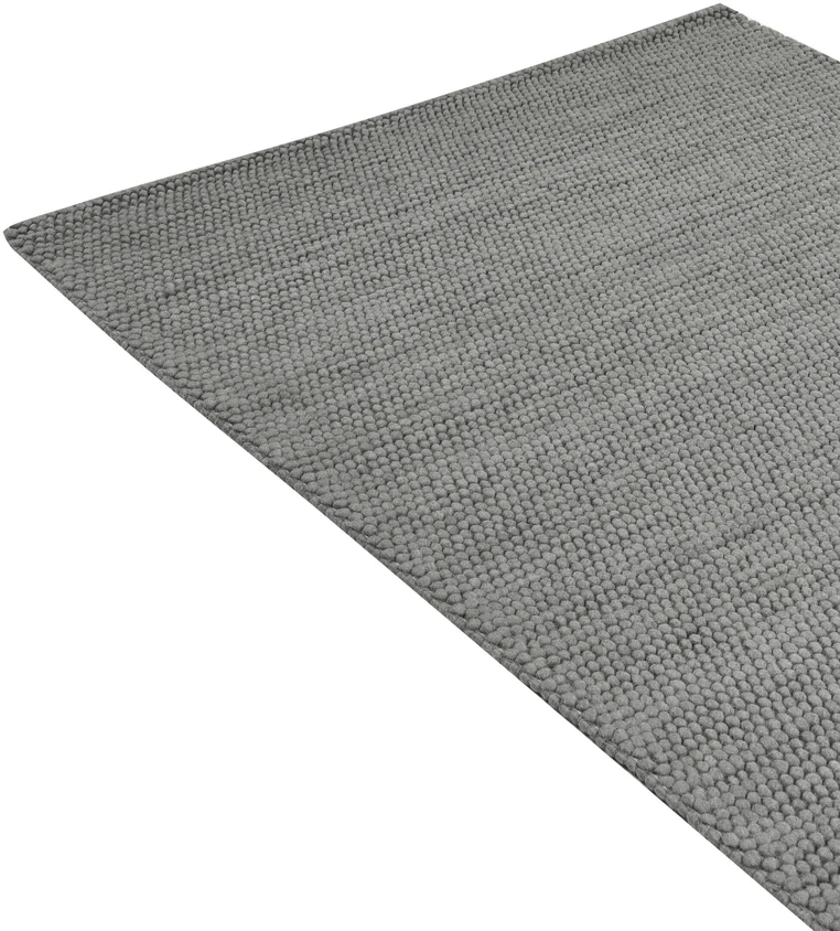 Beliani KORDEA pilkas vilnonis kilimas, 160 × 230 cm