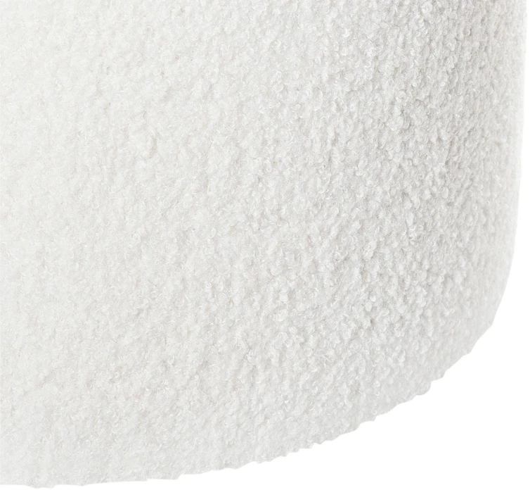 Beliani Kušetė RIDDLE Boucle, balta