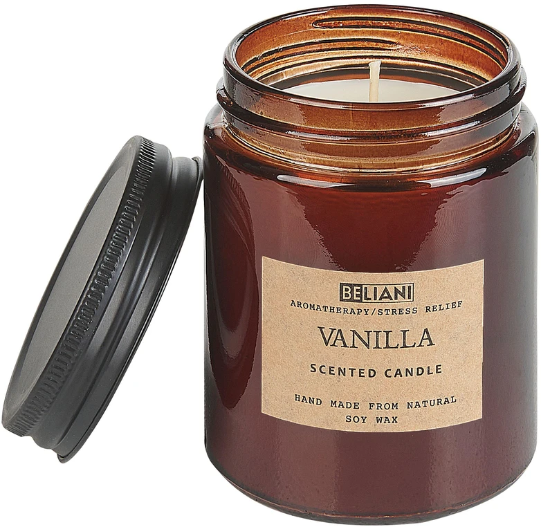 Beliani Kvapnioji žvakė ir difuzorius DARK ELEGANCE 9 cm, rudas