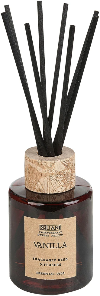 Beliani Kvapnioji žvakė ir difuzorius DARK ELEGANCE 9 cm, rudas