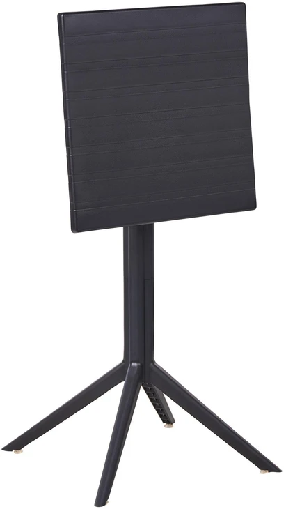 Beliani Lauko baro stalas LEMNOS 60 cm 60 cm Juodas