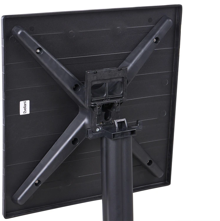 Beliani Lauko baro stalas LEMNOS 60 cm 60 cm Juodas
