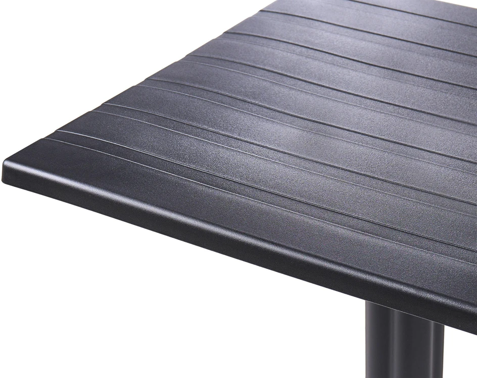 Beliani Lauko baro stalas LEMNOS 60 cm 60 cm Juodas