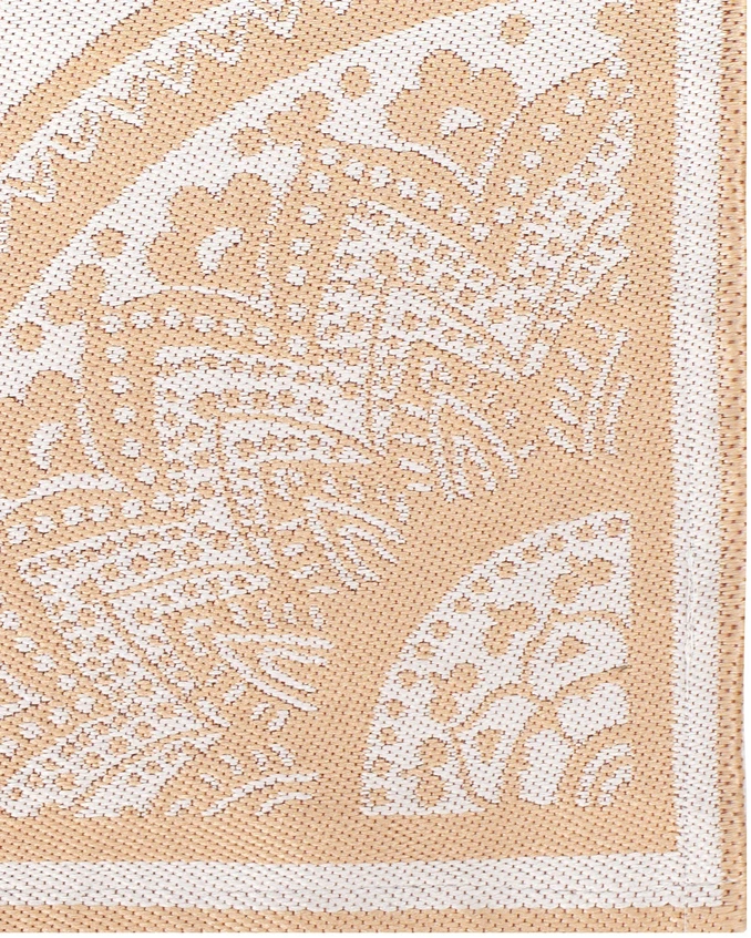 Beliani Lauko kilimas HUBLI smėlio spalvos 80 x 150 cm