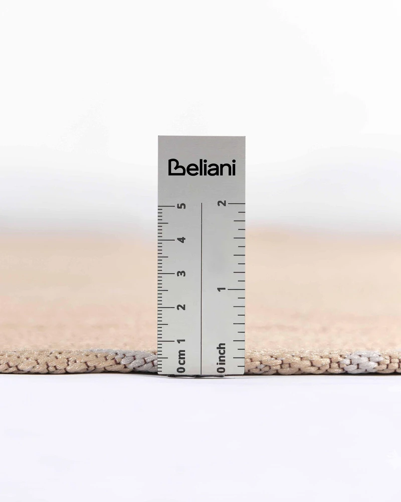Beliani Lauko kilimas MOSORE smėlio spalvos ø 120 cm