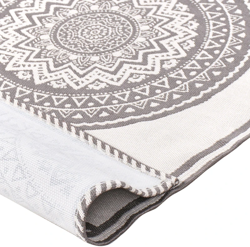 Beliani Lauko kilimas NELLORE pilkas 160 x 230 cm