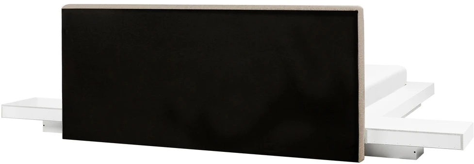 Beliani LED Boucle lova ZEN 160 x 200 cm balta