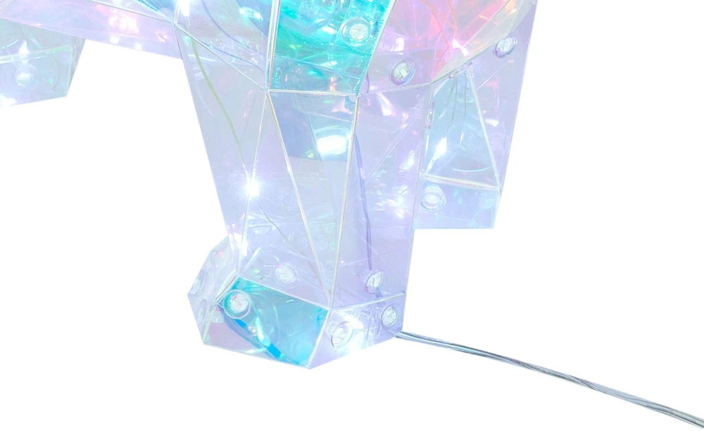 Beliani LED dekoracija PIENI elnias 35 cm spalvota