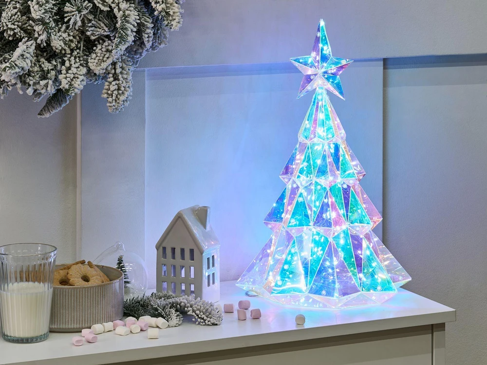Beliani LED dekoracija UNUKA eglutė 40 cm spalvota