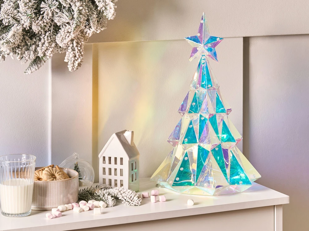 Beliani LED dekoracija UNUKA eglutė 40 cm spalvota