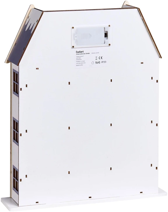 Beliani LED kalėdinė dekoracija FEMUND Advento kalendorius 40 cm Baltas