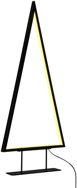 Beliani LED kalėdinė dekoracija LOPPI Eglutė 47/69 cm Juoda