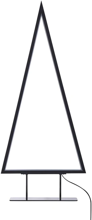 Beliani LED kalėdinė dekoracija LOPPI Eglutė 47/69 cm Juoda
