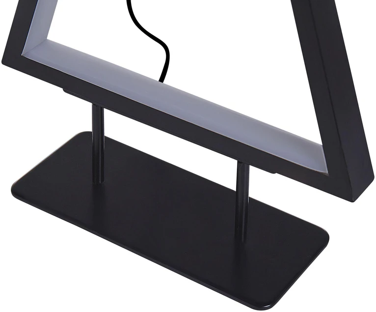 Beliani LED kalėdinė dekoracija LOPPI Eglutė 47/69 cm Juoda