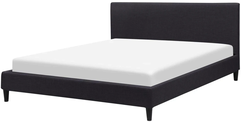 Beliani LED lova FITOU 160 x 200 cm juoda