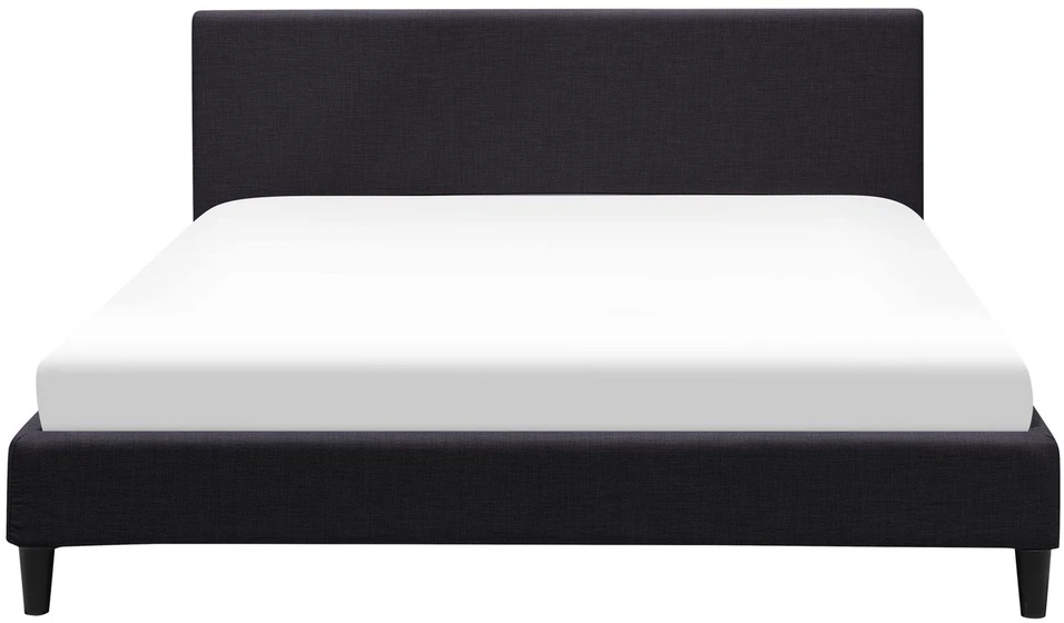 Beliani LED lova FITOU 160 x 200 cm juoda