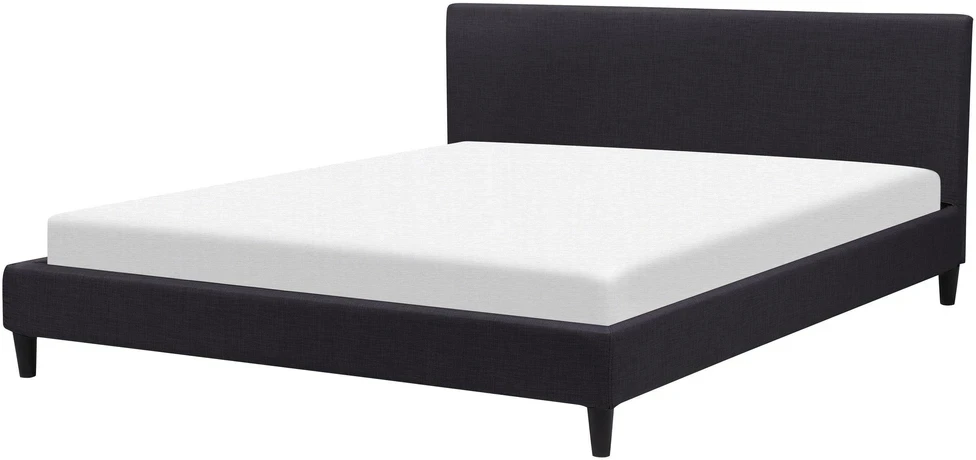 Beliani LED lova FITOU 180 x 200 cm juoda