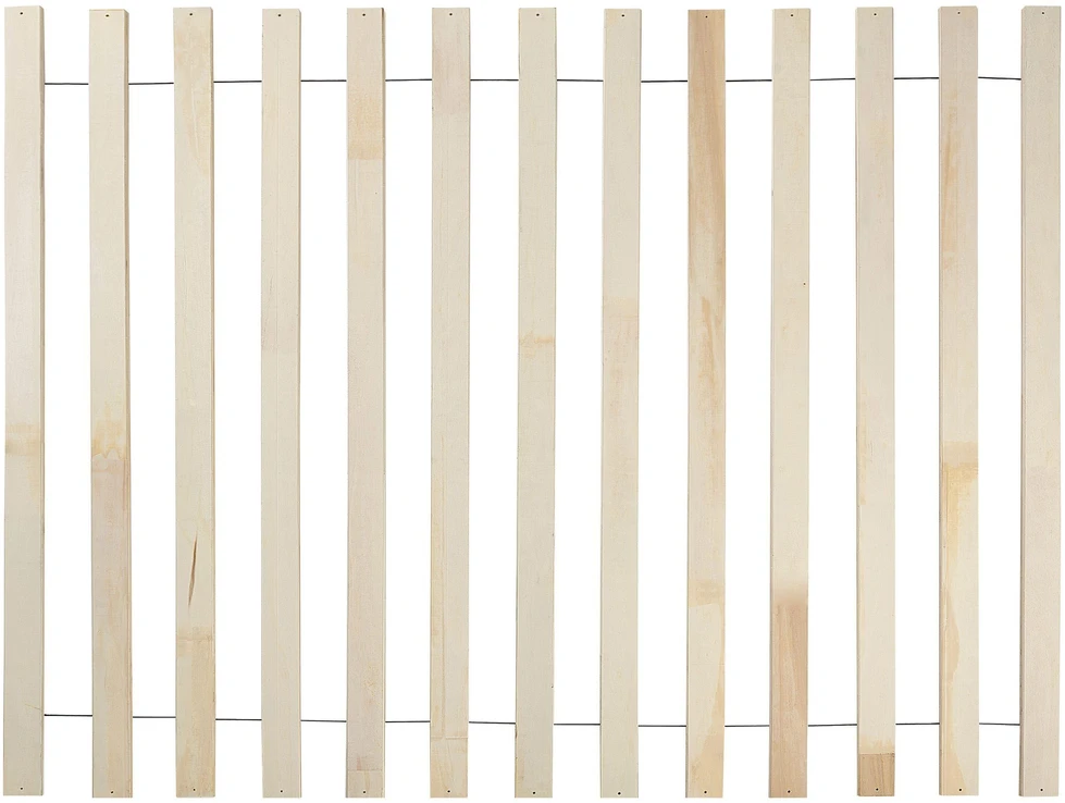 Beliani LED lova iš rotango AURAY 140 x 200 cm ruda