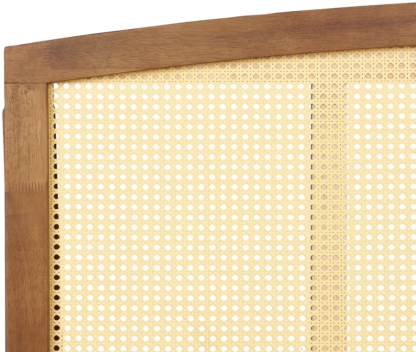 Beliani LED lova iš rotango VARZY 180 x 200 cm ruda