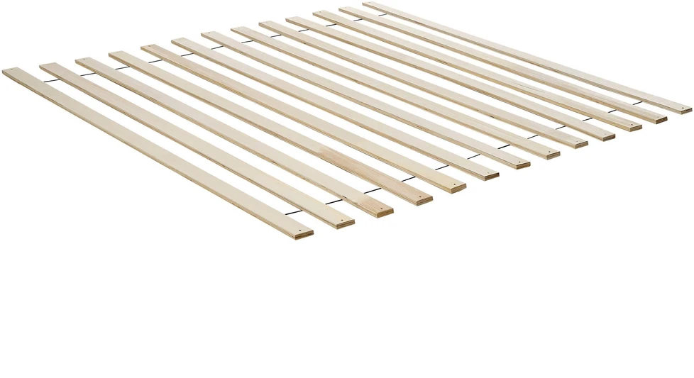 Beliani LED lova iš rotango VARZY 180 x 200 cm ruda