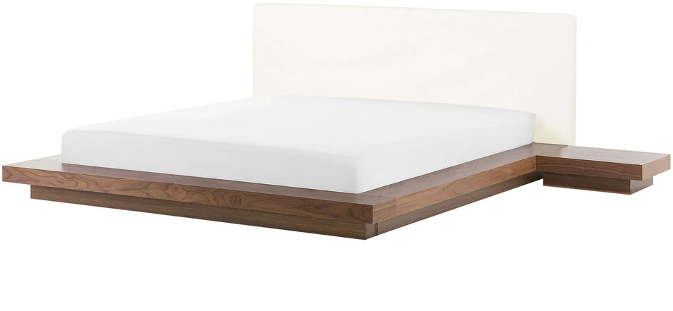 Beliani LED lova ZEN 160 x 200 cm ruda uosio spalvos