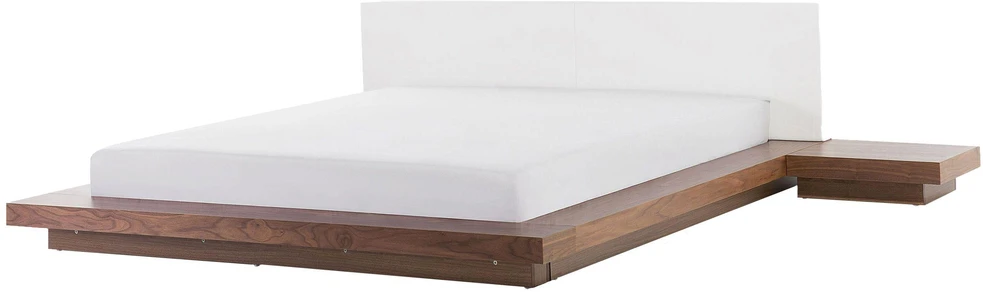Beliani LED lova ZEN 180 x 200 cm, rudo uosio spalvos