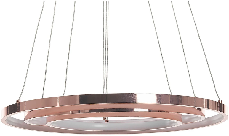 Beliani LED pakabinamas šviestuvas ATREK metalinis rožinio aukso spalvos