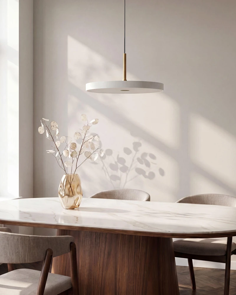 Beliani LED pakabinamas šviestuvas EVENLODE metalinis baltas