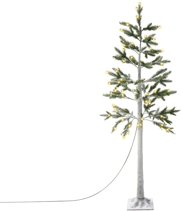 Beliani LED sodo dekoracija ALBIONI medelis 180 cm baltas