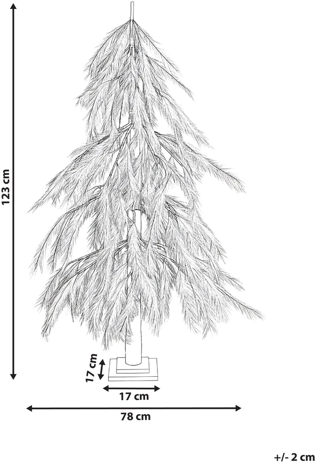 Beliani LED sodo dekoracija BIFROST 123 cm eglutė, smėlio spalvos