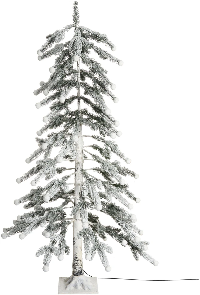 Beliani LED sodo dekoracija HASSLAN Kalėdinė eglutė 125 cm balta