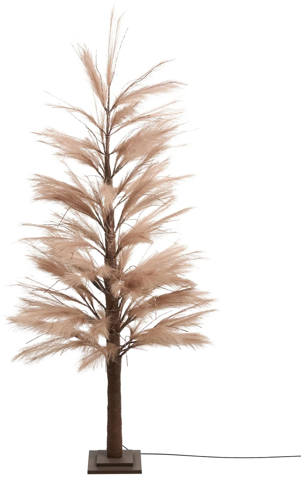 Beliani LED sodo dekoracija HAUGANES eglutė 190 cm smėlio spalvos