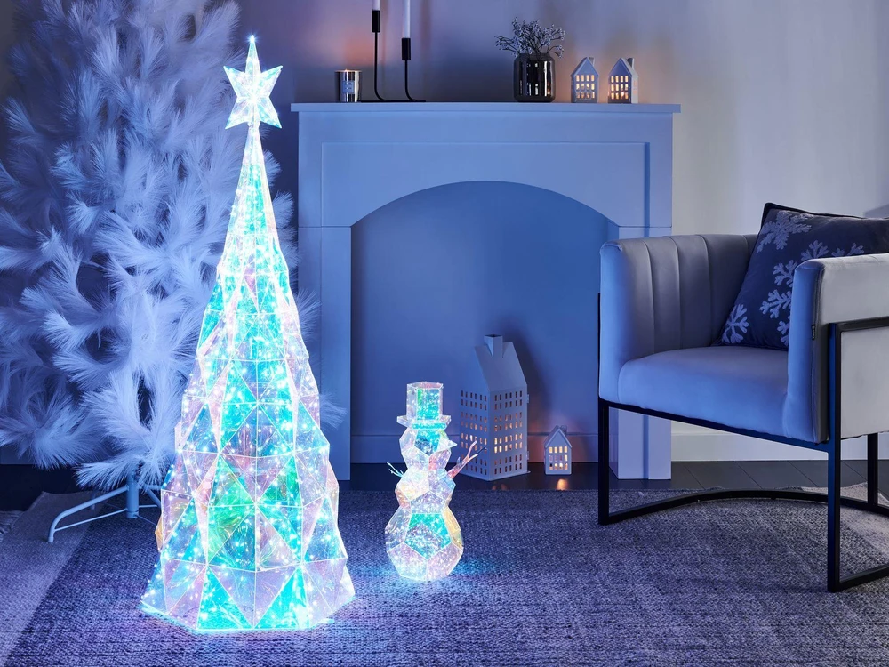 Beliani LED sodo dekoracija „ICELAND“, 120 cm, Kalėdų eglutė, spalvota