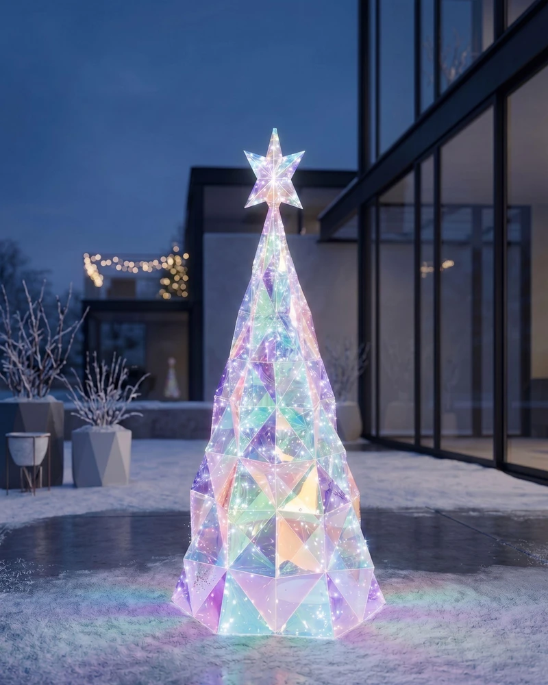 Beliani LED sodo dekoracija „ICELAND“, 120 cm, Kalėdų eglutė, spalvota