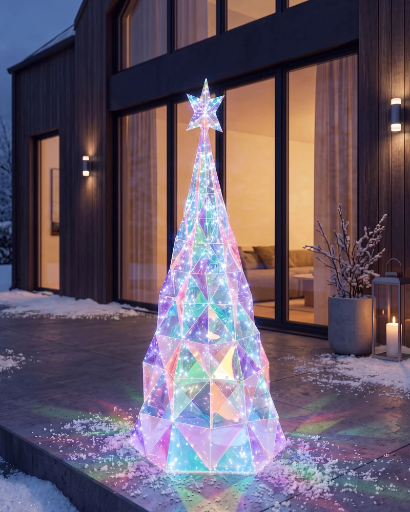 Beliani LED sodo dekoracija „ICELAND“, 120 cm, Kalėdų eglutė, spalvota