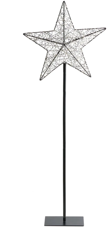 Beliani LED sodo dekoracija SANNAN žvaigždė 110 cm juoda