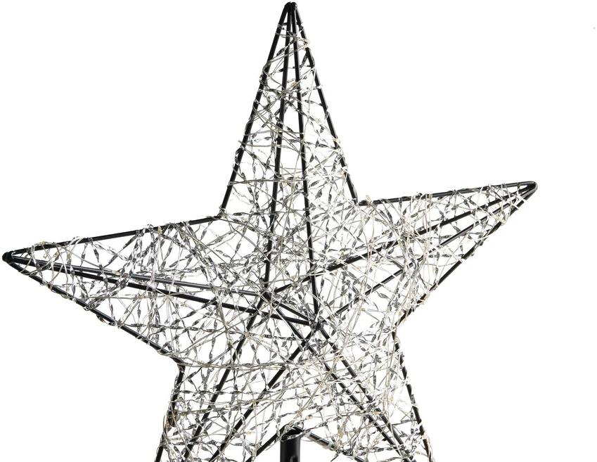 Beliani LED sodo dekoracija SANNAN žvaigždė 110 cm juoda