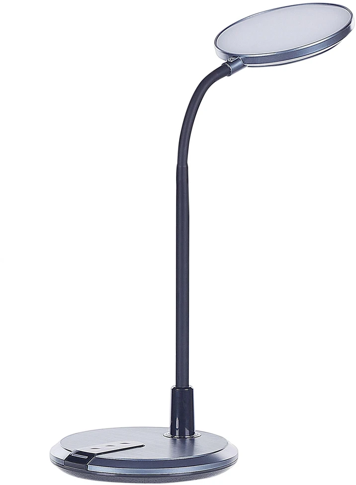 Beliani LED staline lempa COLUMBA reguliuojama metalinė juoda