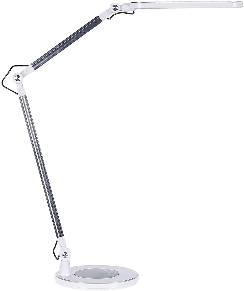 Beliani LED stalinė lempa GRUS su reguliatoriumi, metalinė, sidabrinė